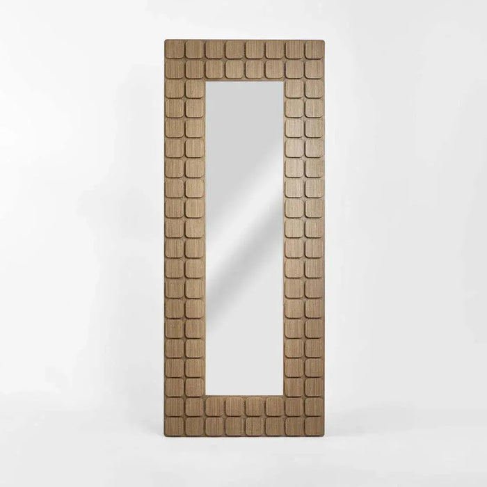 Porto Walnut Floor Mirror