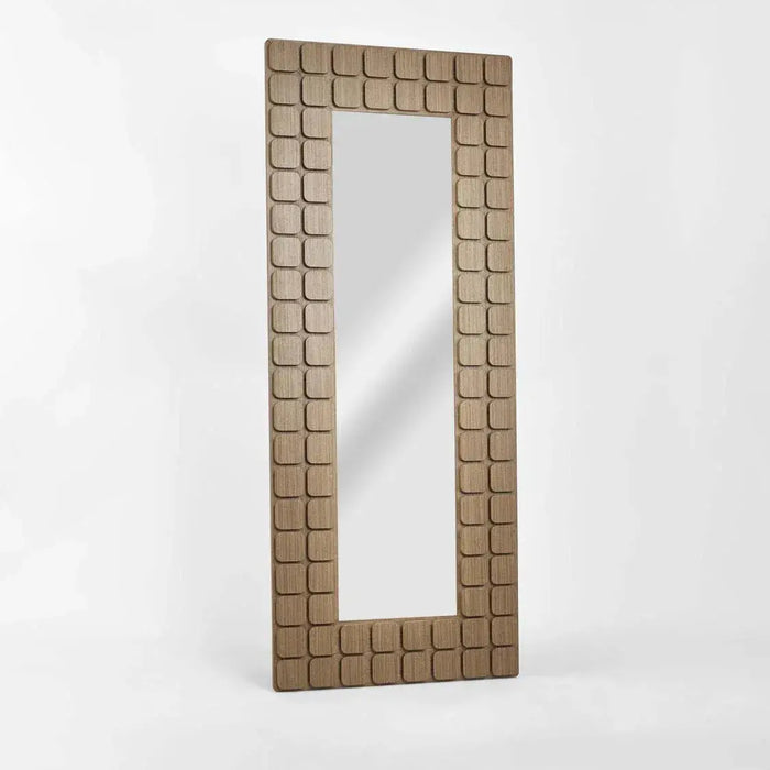 Porto Walnut Floor Mirror