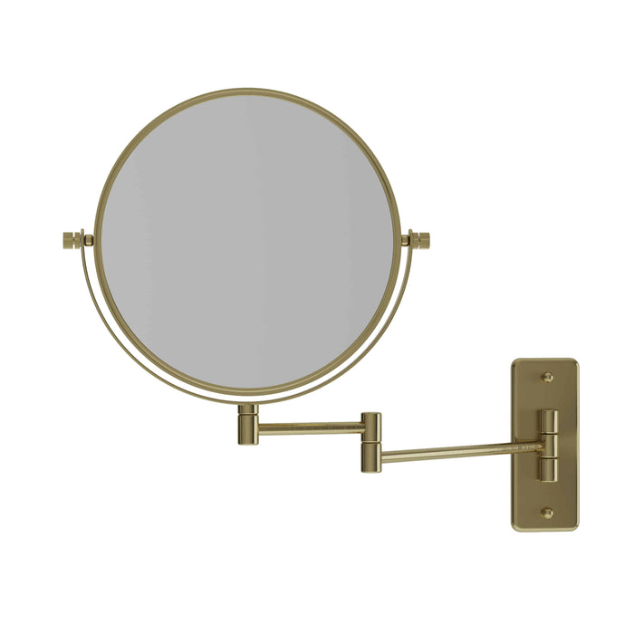 5x Magnification Mirror Brushed Brass