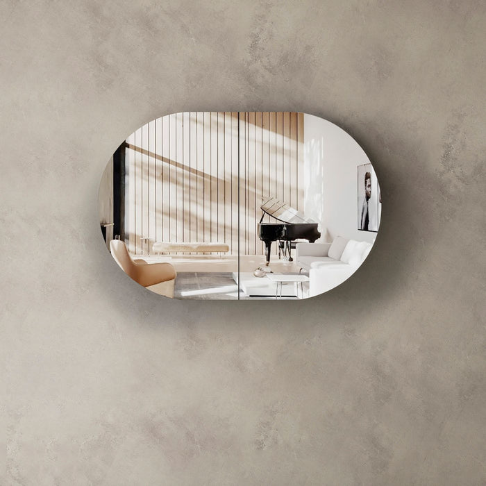 Bondi Shaving Cabinet Natural Oak 900x600