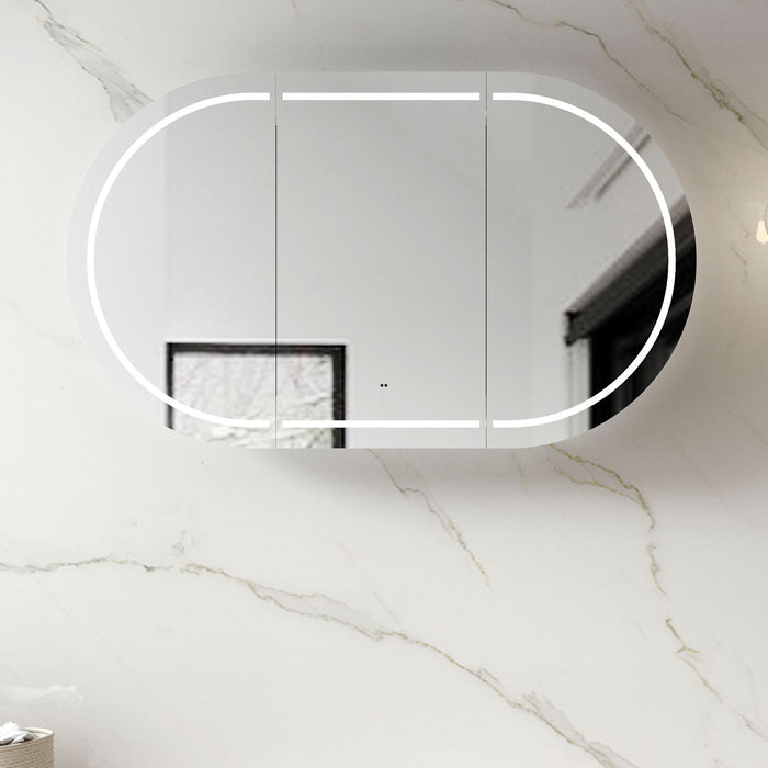 LED Bondi Shaving Cabinet Matte White 1500 x 900mm