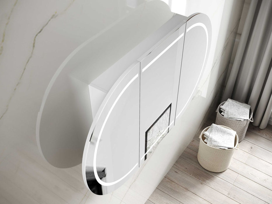 LED Bondi Shaving Cabinet Matte White 1500 x 900mm