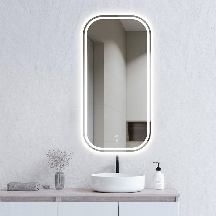 LED Newport Mirror Frameless Soft Square 900x450mm