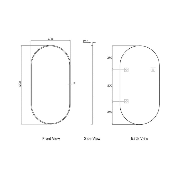 Noosa Gold Mirror 1200x600 Otti Australia