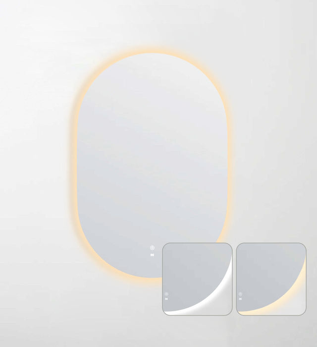 LED Noosa Oval Frameless Mirror 900x600mm
