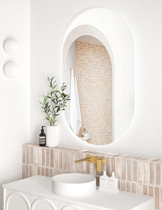 LED Noosa Oval Frameless Mirror 1200x700mm
