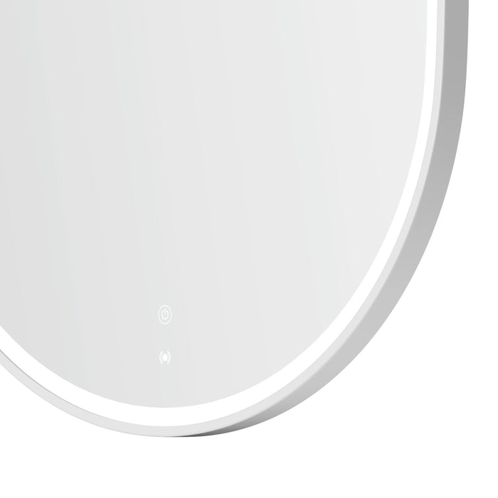 Noosa LED Metal Frame Mirror Matte White 1500x750mm