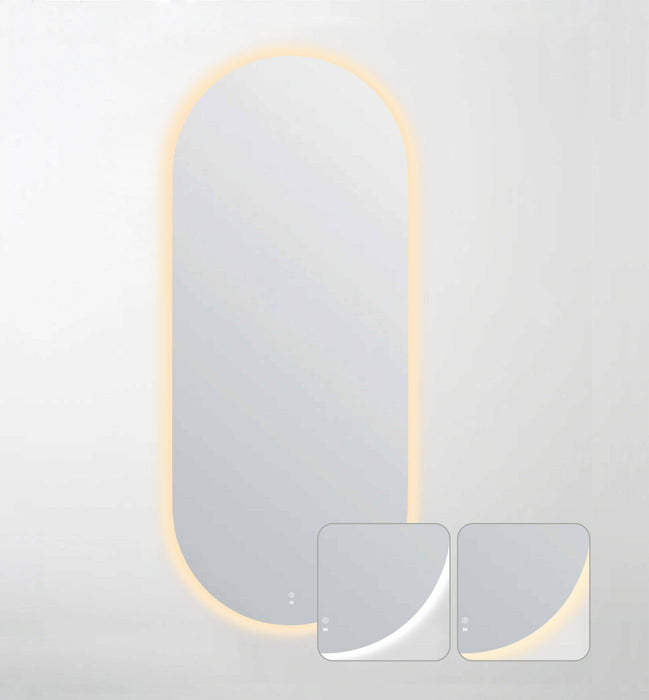 LED Noosa Oval Frameless Mirror 1800x750mm