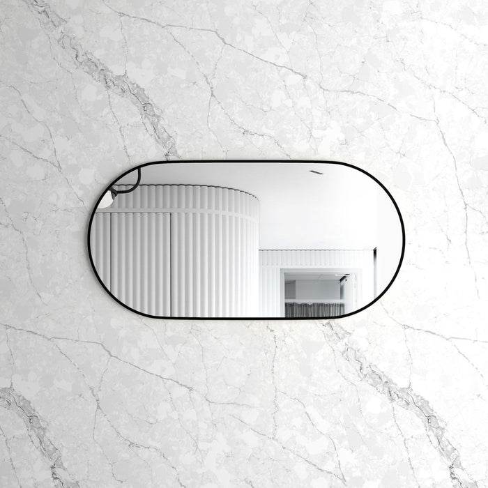 Noosa Oval Framed Black Mirror 1200x600