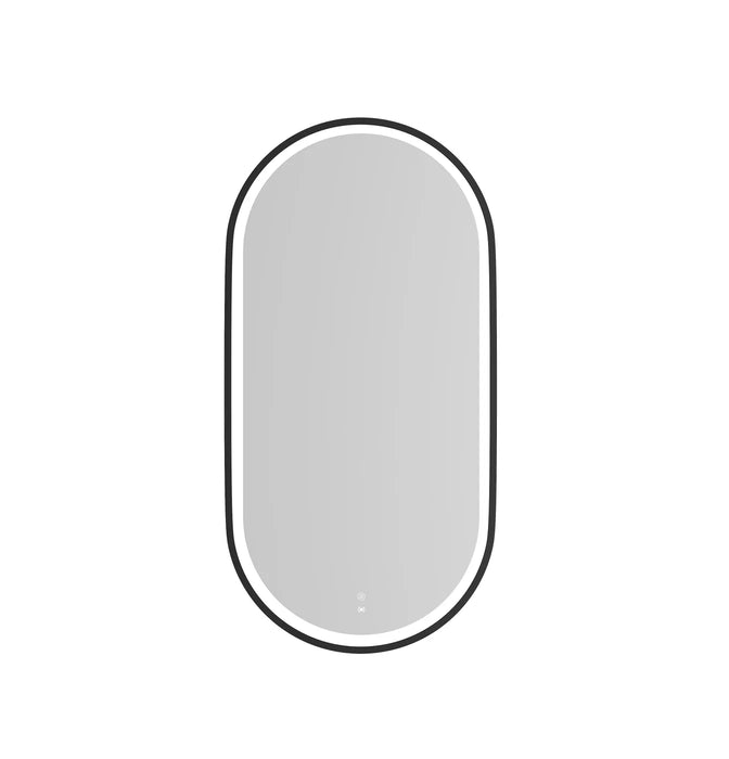 Noosa LED Metal Frame Mirror Black