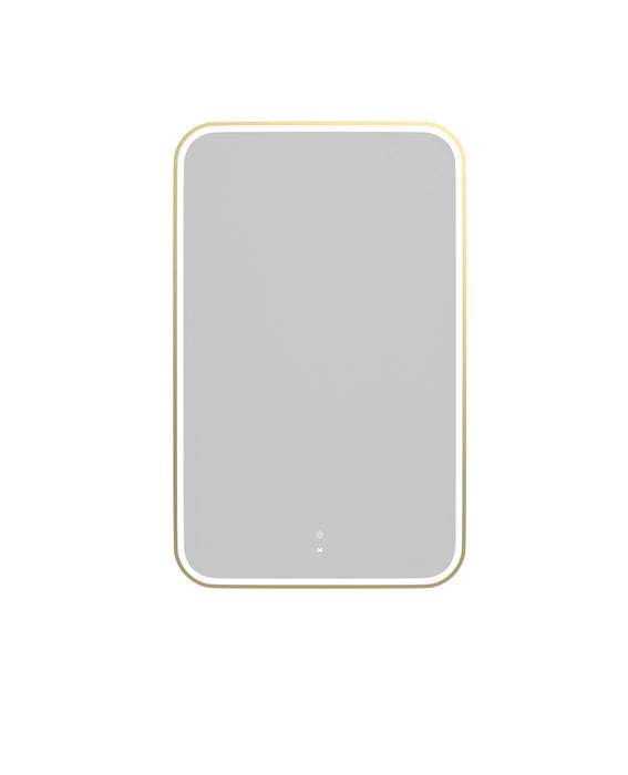 LED Newport Mirror Gold Soft Square 1200x750mm