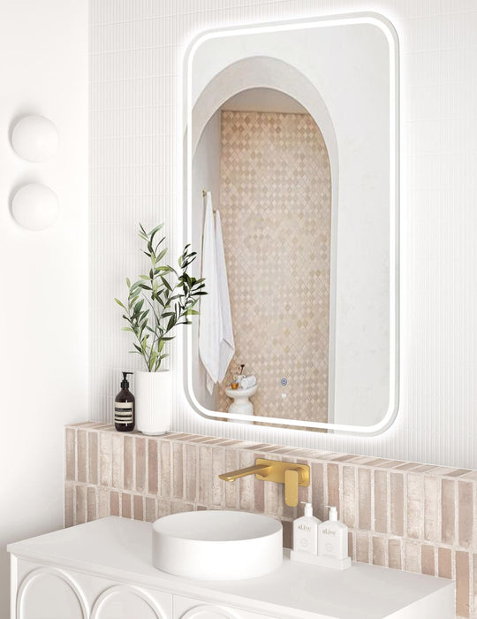 LED Newport Mirror Frameless Soft Square 1200x750mm