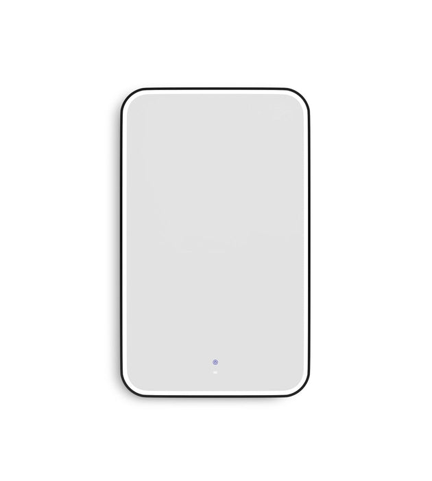 LED Newport Mirror Black Soft Square 900x600mm