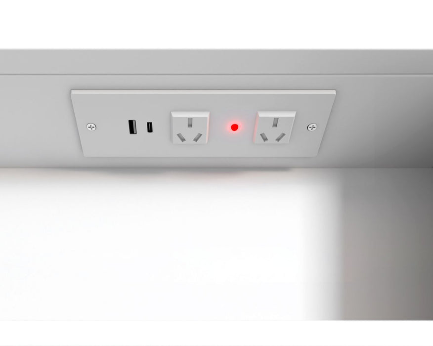 LED Newport Shaving Cabinet Matte white