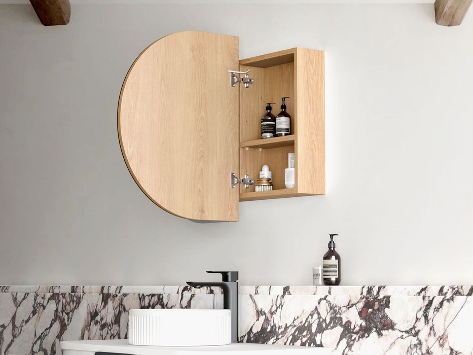 LED Bondi Shaving Cabinet Natural Oak 900 x 600mm
