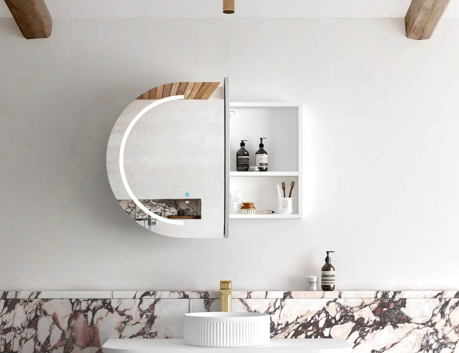 LED Bondi Shaving Cabinet Matte White 900 x 600mm
