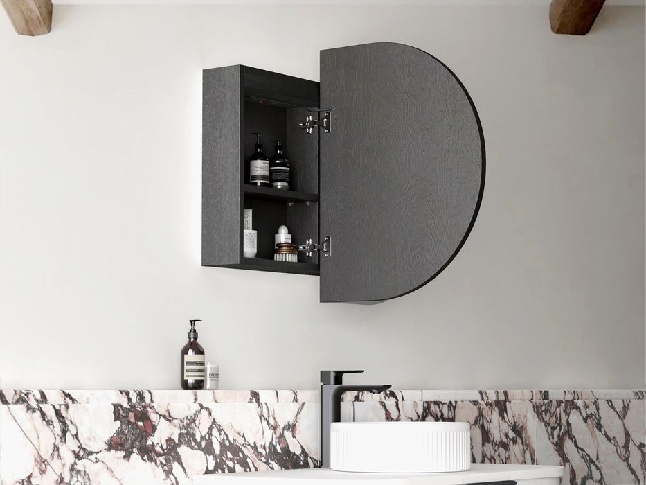 LED Bondi Shaving Cabinet Black Oak 900 x 600mm