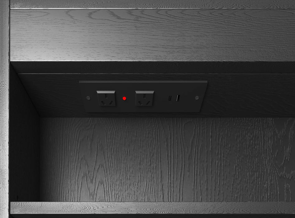 LED Newport Shaving Black Oak 1500x750mm