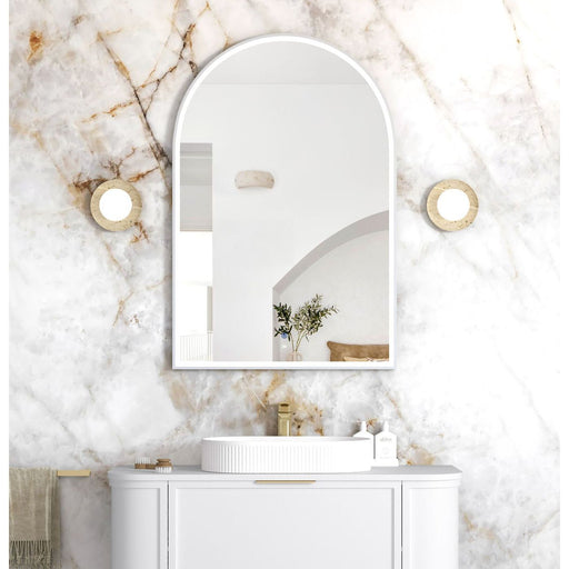 LED Archie Metal Frame Mirror White 1200x800mm Otti Australia