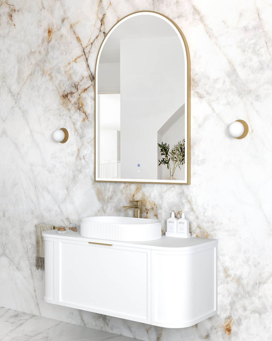 LED Archie Metal Frame Mirror Gold 1200x800mm