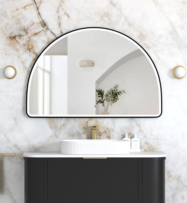 Moonlight Archie LED Black Metal Frame Mirror 800x1200mm