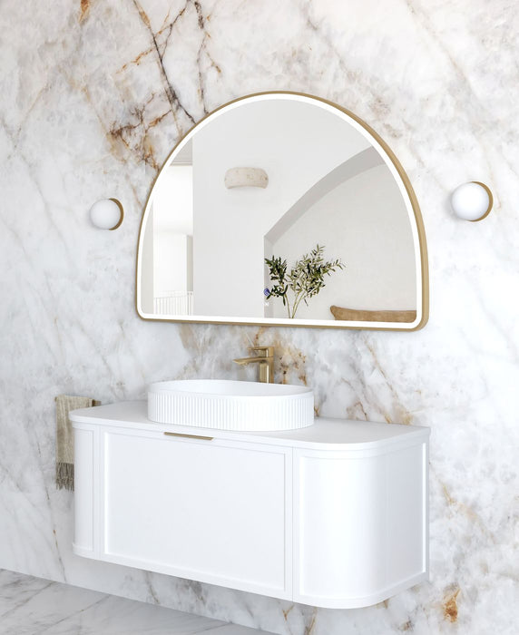 Moonlight Archie LED Gold Metal Frame Mirror 800x1200mm
