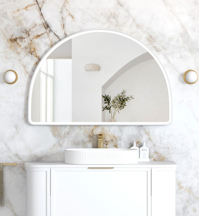 Moonlight Archie LED White Metal Frame Mirror 800x1200mm