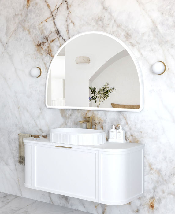 Moonlight Archie LED White Metal Frame Mirror 800x1200mm