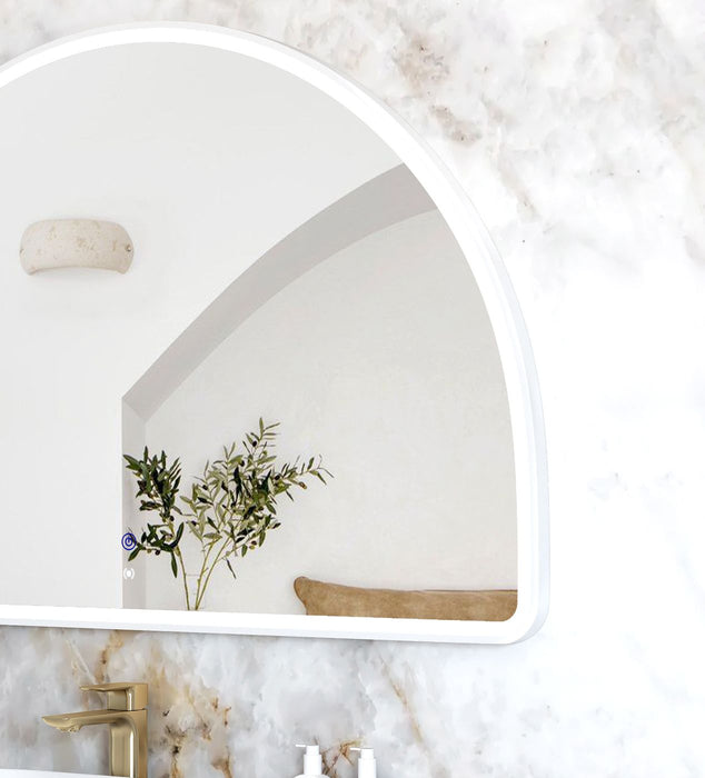 Moonlight Archie LED White Metal Frame Mirror 800x1200mm