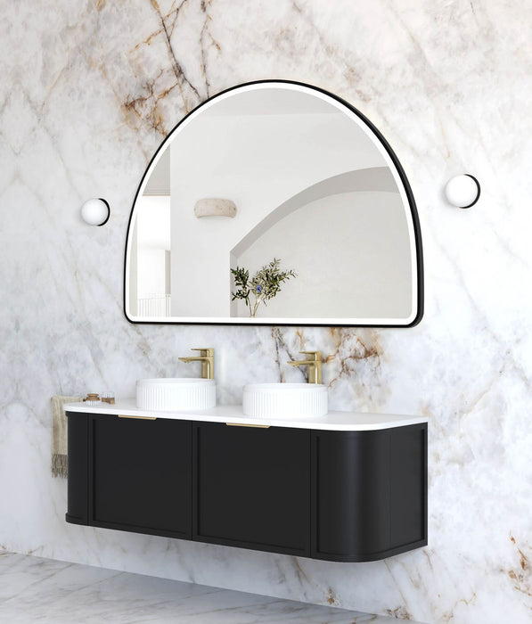 Moonlight Archie LED Black Metal Frame Mirror 1000x1500mm