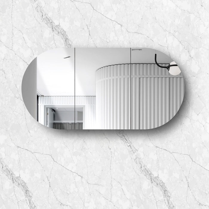 Bondi Shaving Cabinet Matte white 1800 x 900