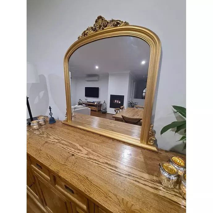 Gold Arch Mantle Mirror