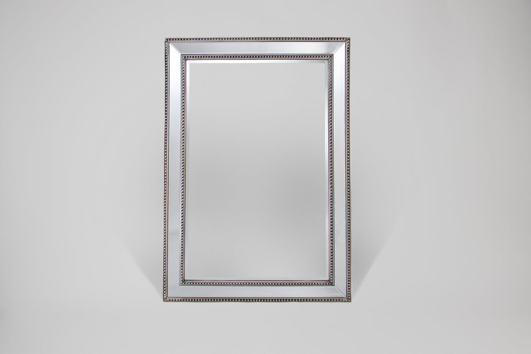 Blair Beaded Silver Mirror